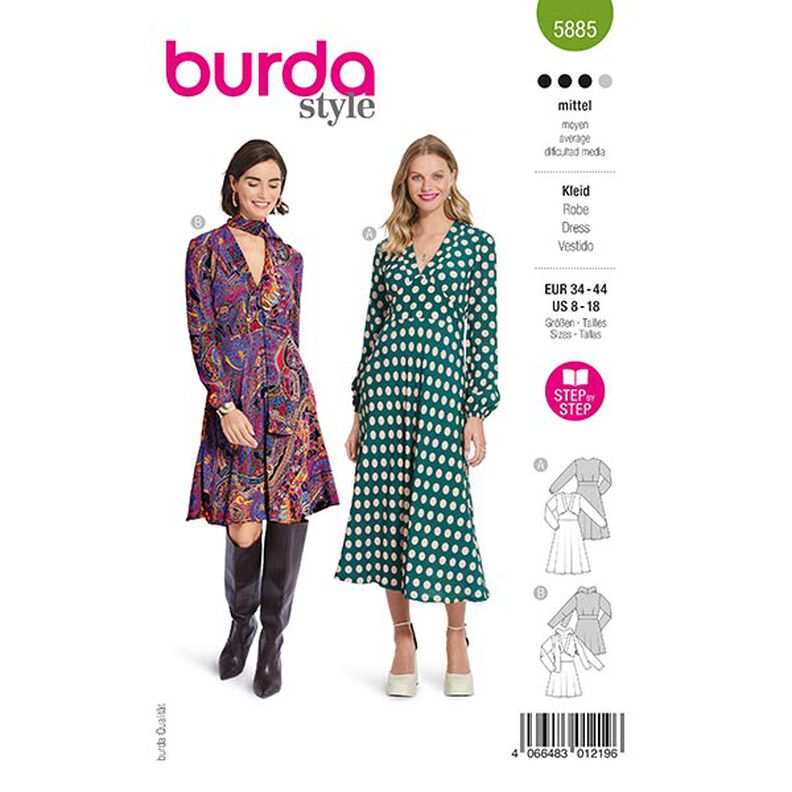 Sukienka | Burda 5885 | 34-44,  image number 1