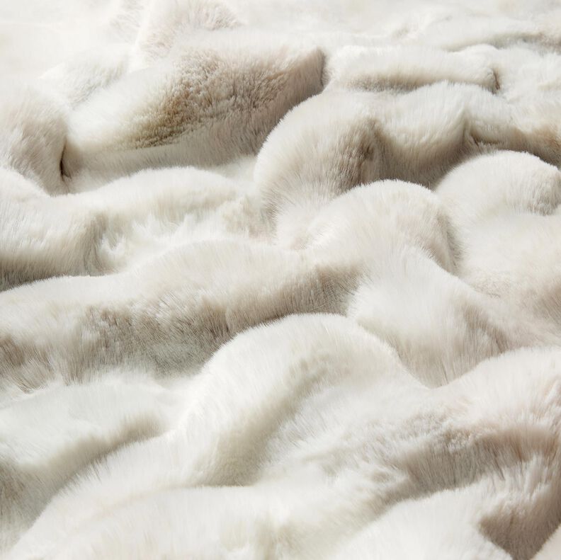 Sztuczne futerko długie włosie z gradientem &ndash; srebrnoszary,  image number 2