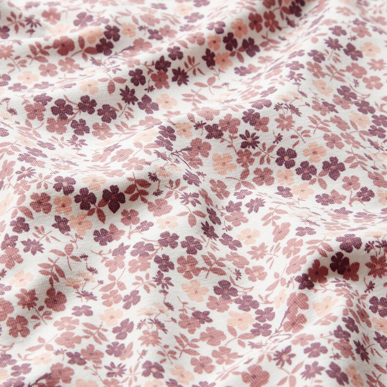 D?ersej bawe?niany morze kwiat&oacute;w &ndash; biel/lilia,  image number 2