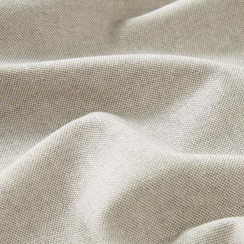 Tkanina dekoracyjna half panama chambray z recyklingu – srebrnoszary/naturalny | Resztka 80cm,  image number 2