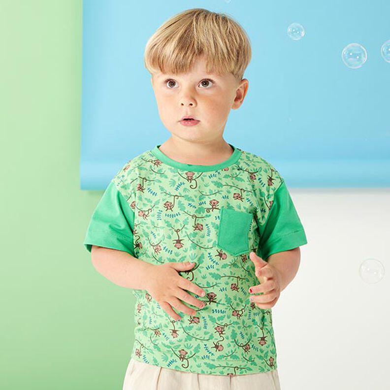 Dżersej bawełniany średniej ciężkości jednokol. – zieleń,  image number 9