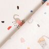 Popelina bawełniana kocie konfetti – kość słoniowa/jasny kreci,  thumbnail number 4