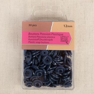 Zatrzaski [ 30 sztuk / Ø12 mm   ] – granat, 