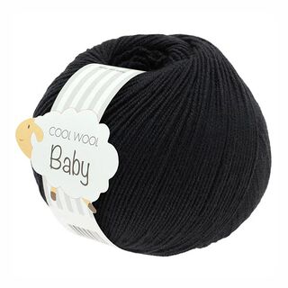 Cool Wool Baby, 50g | Lana Grossa – czerń, 