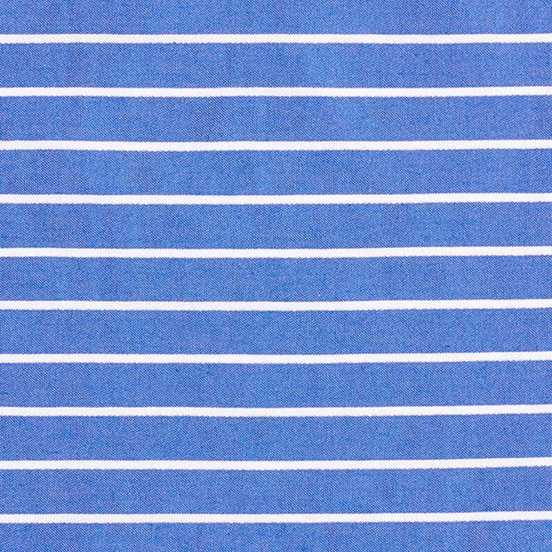 Wiskoza strecz z błyszczącymi paskami – błękit/biel,  image number 1
