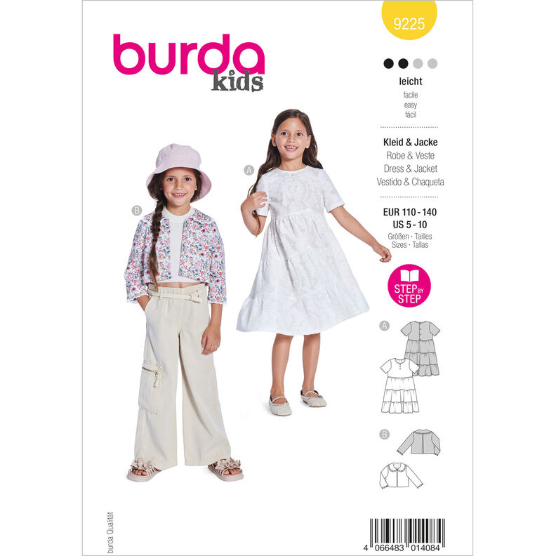 Kurtka / Sukienka | Burda 9225 | 110-140,  image number 1