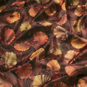 Aksamit dekoracyjny jesienny miłorząb – brąz, 