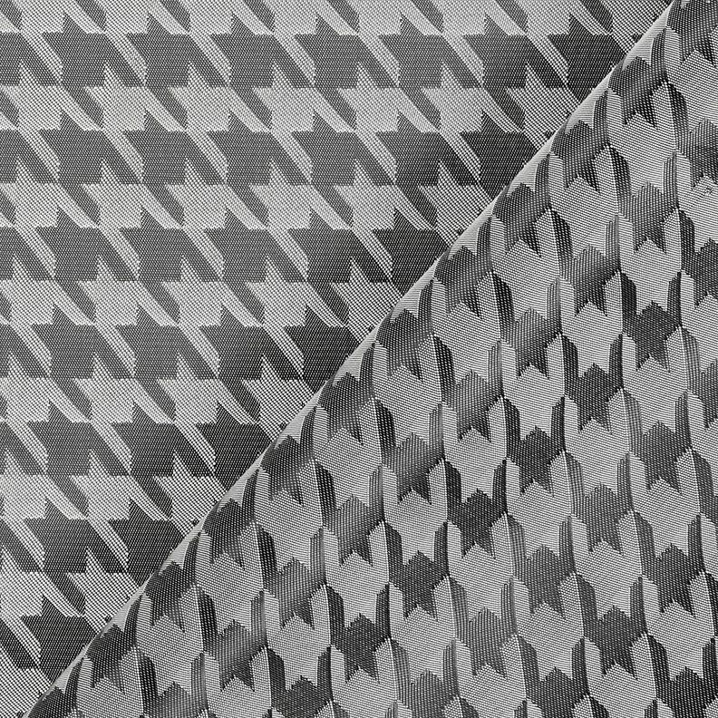 Tkanina podszewkowa Żakard pepitka – jasnoszary/ciemnoszary,  image number 4