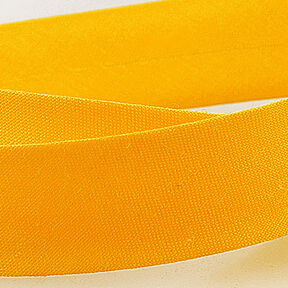 Taśma skośna Polycotton [20 mm] – słoneczna żółć, 