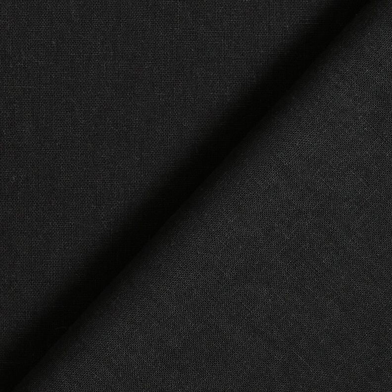 Mieszanka lnu i bawełny z efektem sprania – czerń,  image number 3