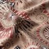 Tkanin dekoracyjna Żakard elegancka mandala – ciemny szarobrązowy/burgund,  thumbnail number 2