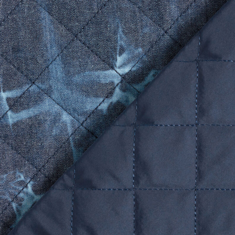 Tkanina pikowana chambray, batik – dżins,  image number 5