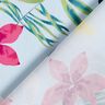 Tkanina bawełniana w tropikalne kwiaty – jasnoniebieski,  thumbnail number 5