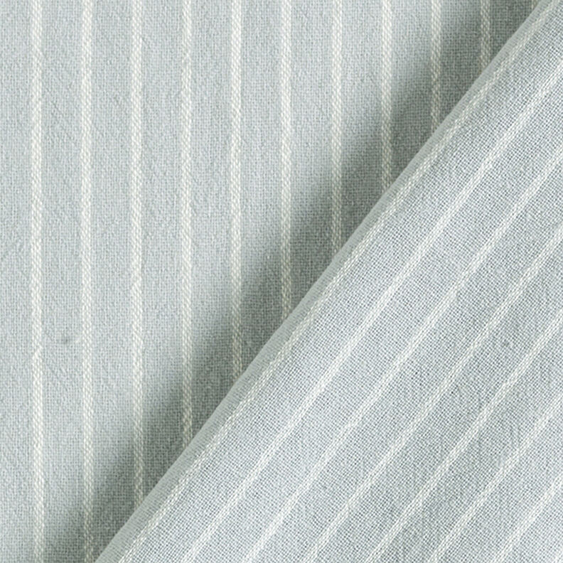 Tkanina na bluzki Mieszanka bawełny szerokie pasy – szary/mleczna biel,  image number 4