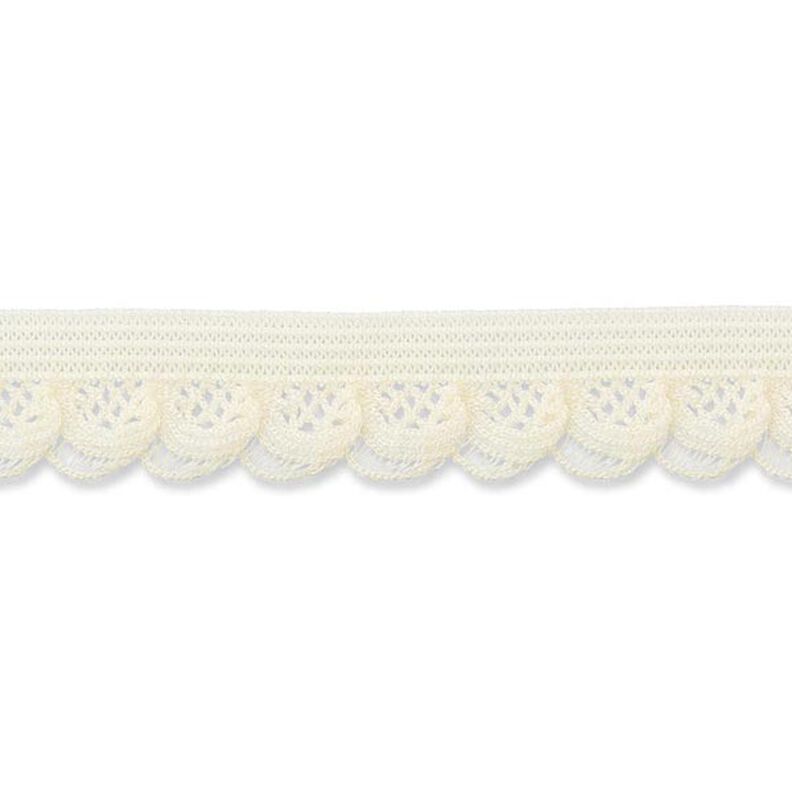 Falbanka elastyczna [15 mm] – mleczna biel,  image number 1