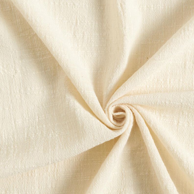 Tkanina bawełniana z efektem lnu niebielona – naturalny,  image number 1