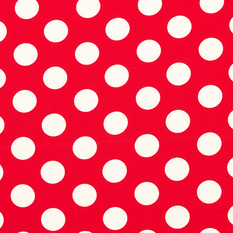 Krepa grochy [2,5 cm] – czerwień,  image number 1