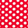 Krepa grochy [2,5 cm] – czerwień,  thumbnail number 1