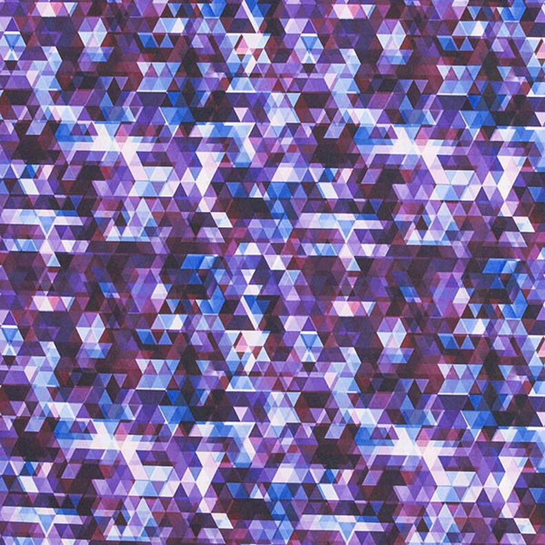 Softshell kolorowe trójkąty nadruk cyfrowy – winogronowy,  image number 1