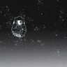French Terry Panel Spaceman | Glitzerpüppi – czerń/biel,  thumbnail number 1