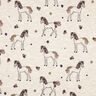 Dżersej bawełniany koń z brokatowych kwiatów | Poppy Fabrics – naturalny/złoto,  thumbnail number 1