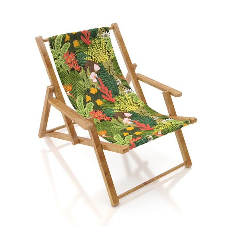Tkanina outdoor Płótno – egzotyczne rośliny – ciemna zieleń, image number 10