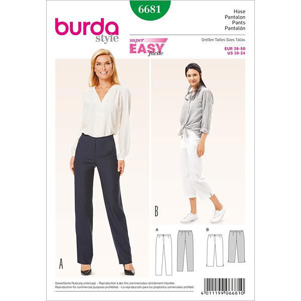 Spodnie, Burda 6681,  image number 1