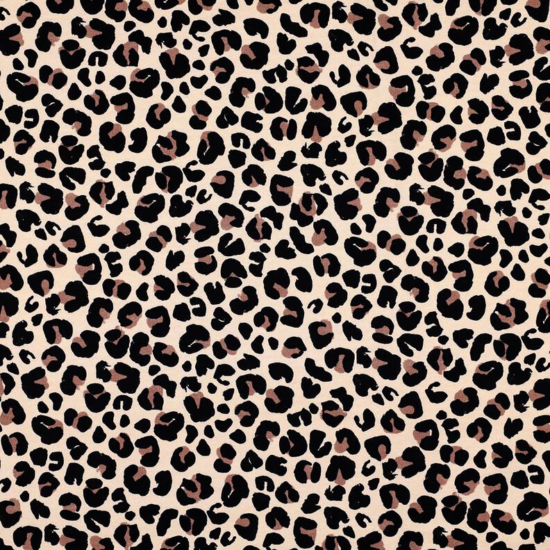 Dzianina dresowa pętelkowa French Terry drobna panterka nadruk cyfrowy | Poppy Fabrics –,  image number 1