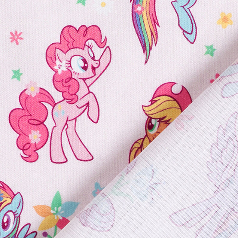 Popelina bawełniana Tkanina na licencji My Little Pony w ogrodzie | Hasbro – różowy,  image number 4
