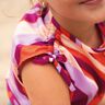 Satyna bawełniana fale retro | Poppy Fabrics – purpura/pomarańcza,  thumbnail number 7