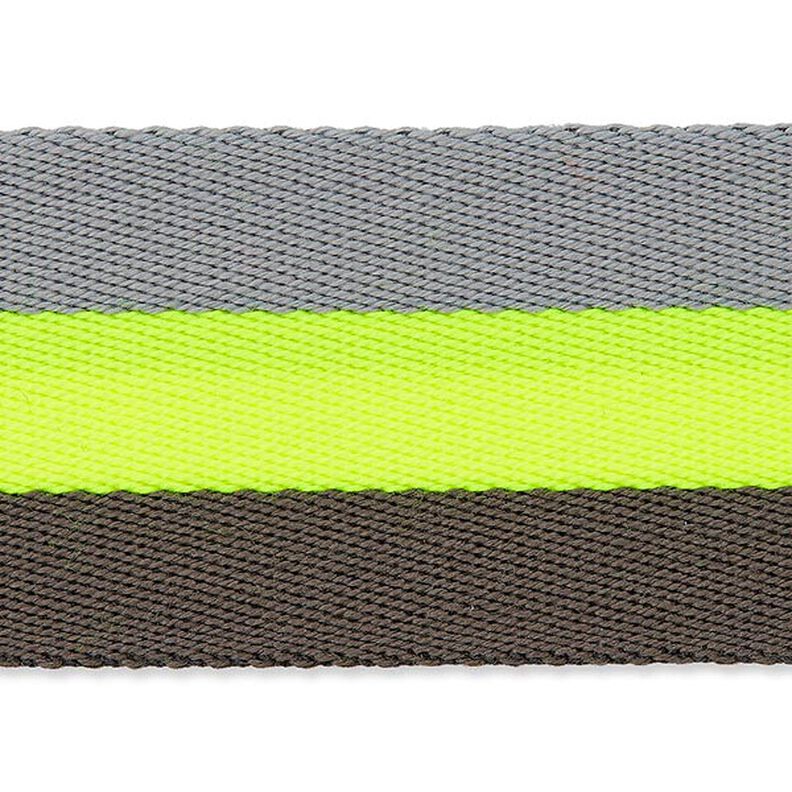 Taśma nośna neonowa [ 40 mm ] – neonowa żółć/szary,  image number 1