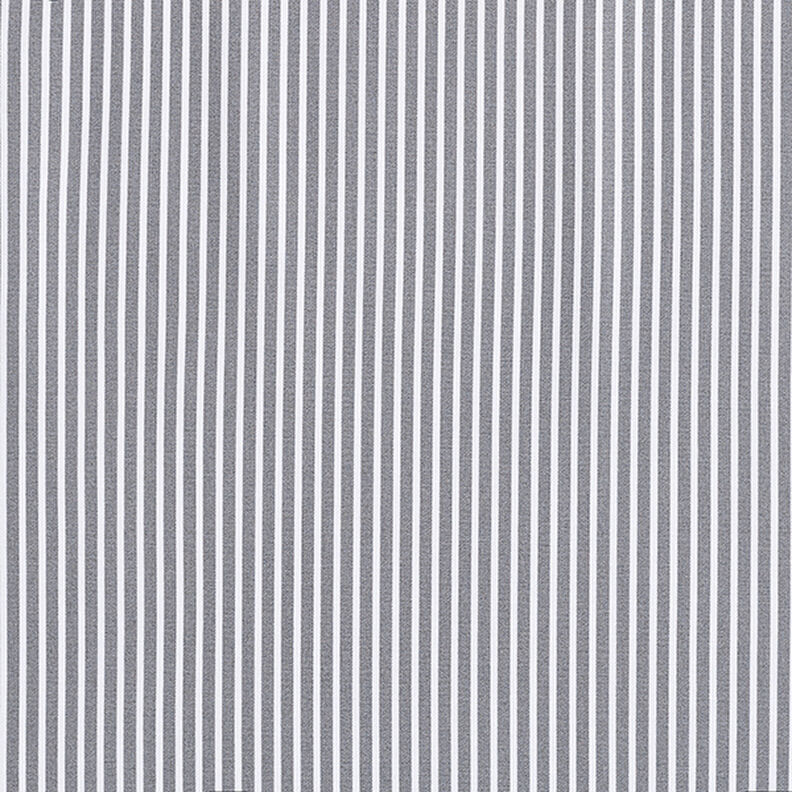 Popelina bawełniana Paski – szary/biel,  image number 1