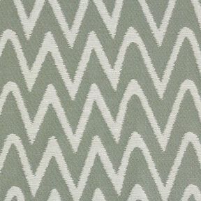 Tkanina outdoor Żakard wzór ikat – zieleń trzcinowa, 