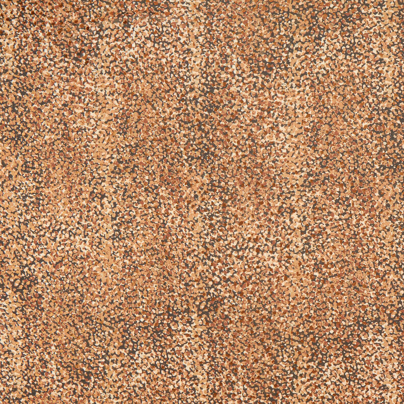 Krepa szyfonowa w plamki i złote kropki – brąz/złoty metaliczny, image number 1