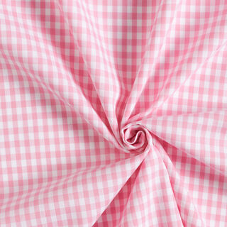 Tkanina bawełniana Vichy - 0,5 cm – róż, 