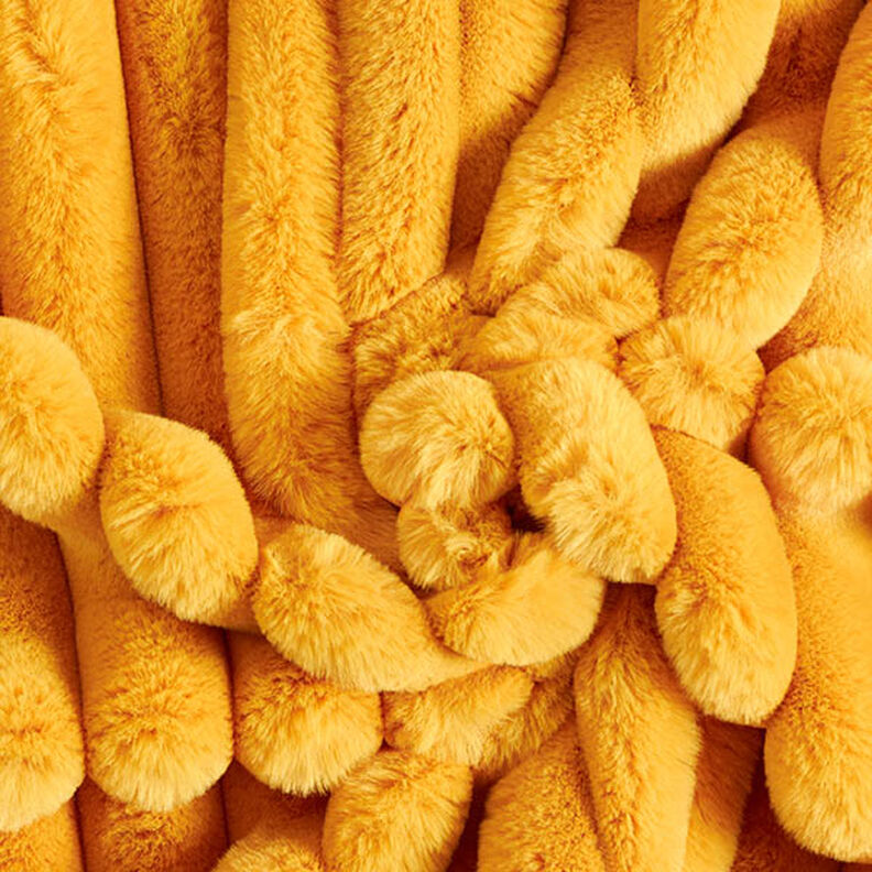 Tkanina tapicerska przytulne prążki – żółty curry, image number 1