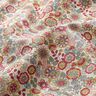 Tkanin dekoracyjna Half panama Duże kwiaty – naturalny/pink,  thumbnail number 2