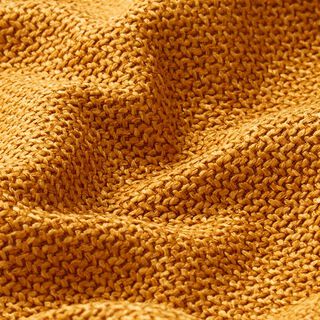 Tkanina tapicerska gruby diagonal krzyżowy Bjorn – żółty curry, 