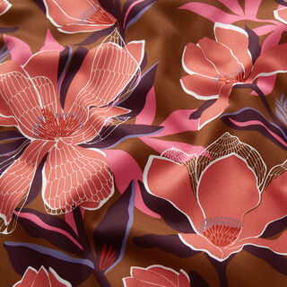 Satyna bawełniana w magnolie | Nerida Hansen – średni brąz, 