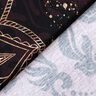 Dżersej bawełnianyTkanina z bordiurą mandala ze złotymi plamkami | Glitzerpüppi – czarny brąz/złoto,  thumbnail number 4