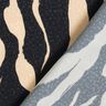 Tkanina wiskozowa abstrakcyjna zebra – czerń/jasnobeżowy,  thumbnail number 4