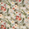 Tkanina dekoracyjna płótno nostalgiczne kwiaty – zieleń trzcinowa,  thumbnail number 1