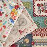Tkanin dekoracyjna Gobelin patchwork dżinsowy – jasnobeżowy/dżins,  thumbnail number 5