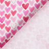 Popelina bawełniana w akwarelowe serca – biel,  thumbnail number 4