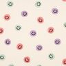 Flanela bawełniana emotikony | Poppy Fabrics – kość słoniowa/stary róż,  thumbnail number 1
