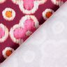 Tkanin dekoracyjna Płótno wygląd haftu – bordo/pink,  thumbnail number 4