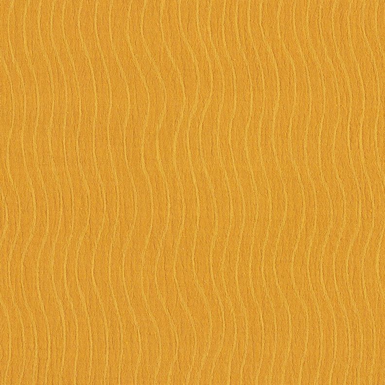 Mieszanka lnu i bawełny Żakard wzór w fale – żółty curry,  image number 3