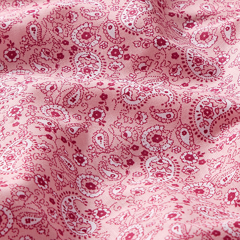Tkanina bawełniana kreton Paisley – róż,  image number 2