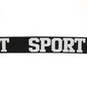 Tasiemka gumowa Sport – czarny/biały,  thumbnail number 1