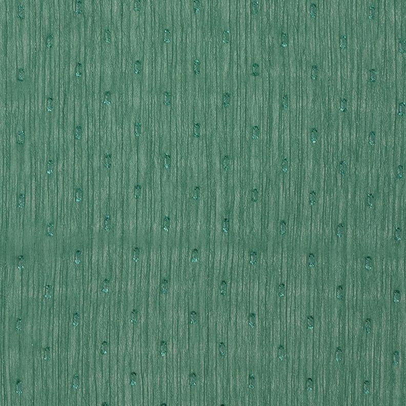 Szyfon dobby w metaliczne prążki – zielony jodłowy/srebrny metaliczny,  image number 1